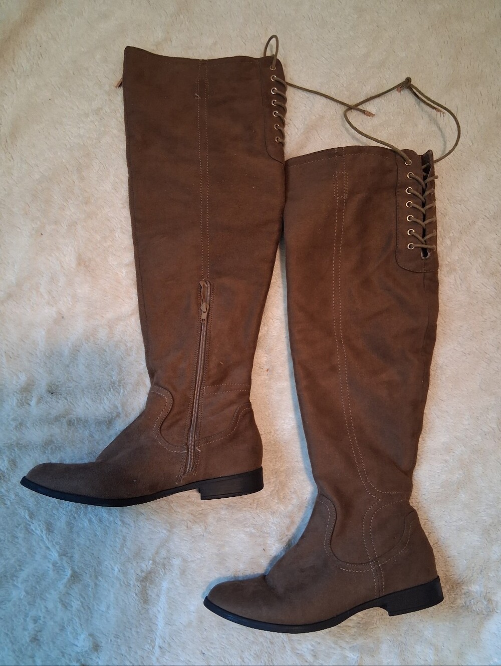 Tall Knee High Brown Fall Boots